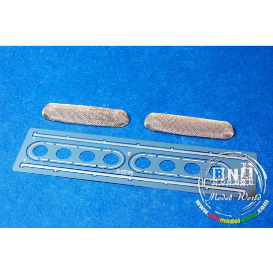 1/12 Oval Air Intake Funnel Mesh with Mount for Tamiya kit