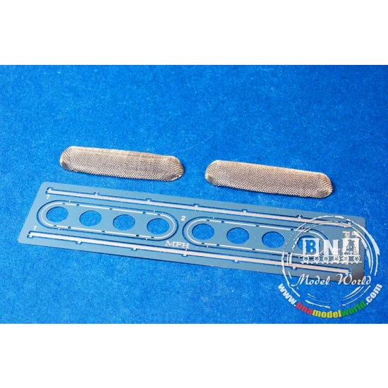 1/12 Oval Air Intake Funnel Mesh with Mount for Tamiya kit