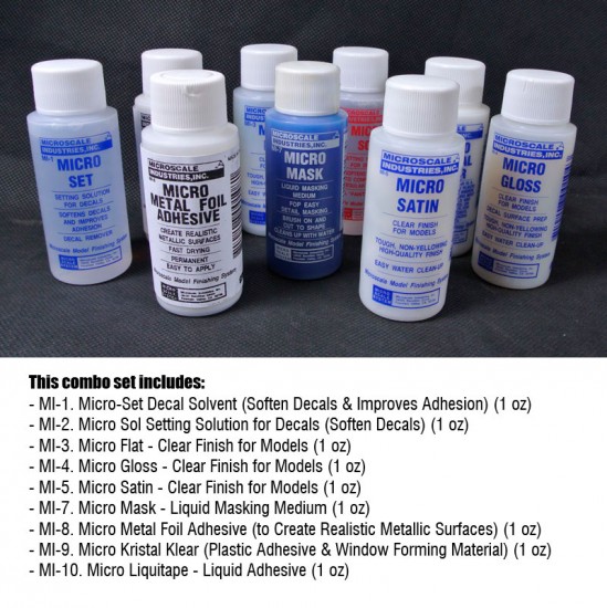 Microscale Combo set (9 in 1) Microscale