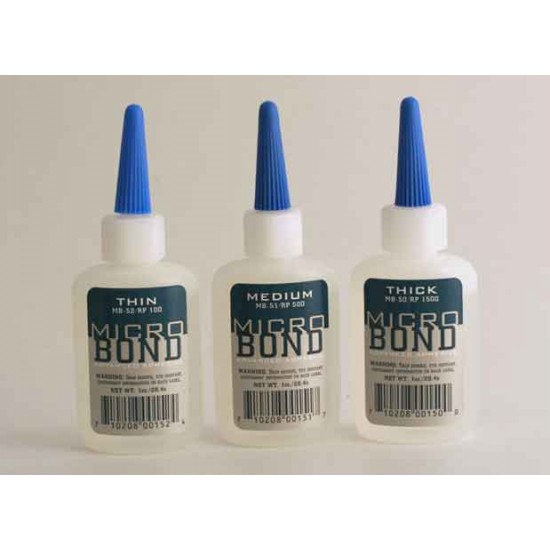 MicroBond System Pack - Advanced Adhesive - Thick, Medium, Thin (3 x 29.6ml)