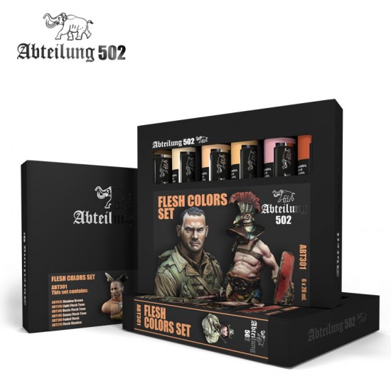502 Abteilung Oil Paint Set - Flesh Colours (6x 20ml)