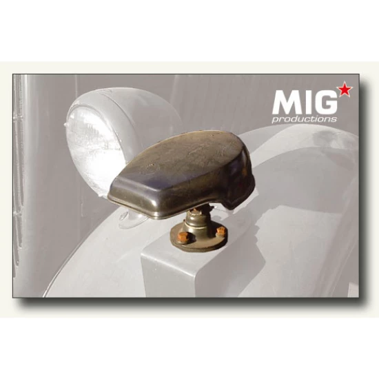 1/35 WWII Notek Light/Lamp (8pcs) for German Vehicles (Bonus: 2 Tail Lights)
