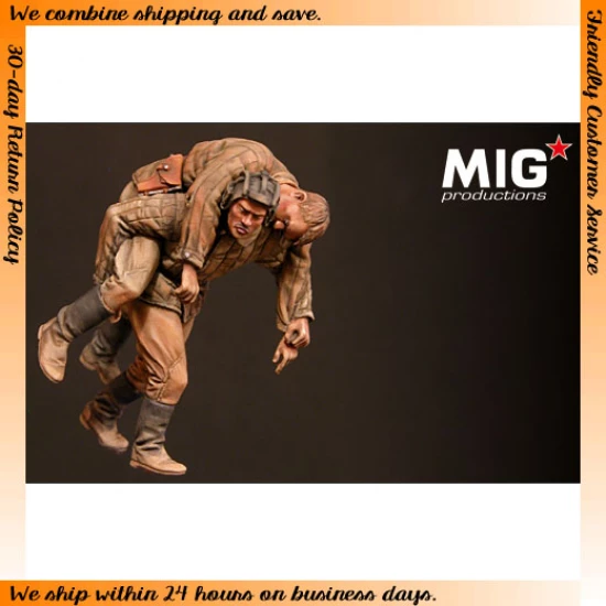1/35 WWII Soviet Helping Comrade (2 Resin Figures)