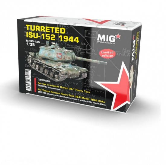 Trumpeter Js1 1/35 Turreted ISU-152 1944 Conversion set for Trumpeter JS-1 #05587 ...