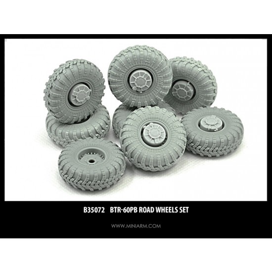 1/35 BTR-60PB Road Wheels Set for Trumpeter kits #01544/01545 (8pcs)