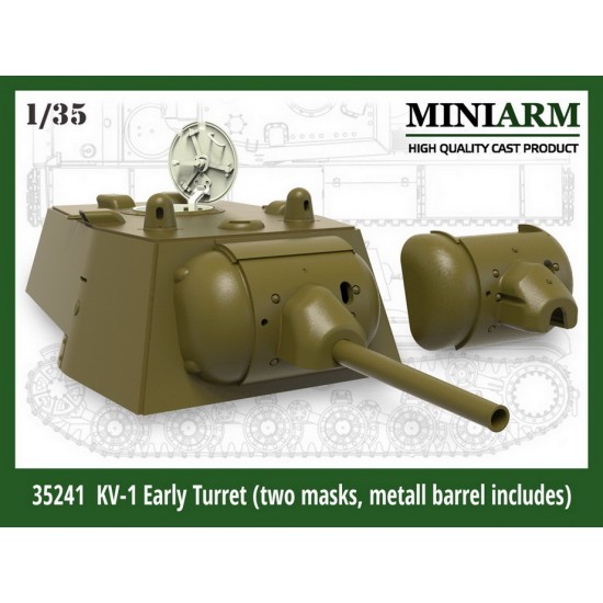 1/35 KV-1 Early Turret (two masks, metall barrel) for Zvezda/Tamiya/Trumpeter kits