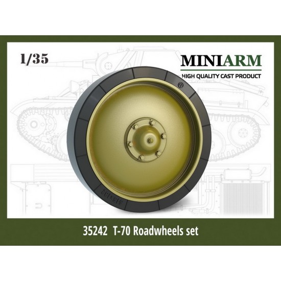 1/35 T-70 Roadwheels set for Svezda/Miniart kits