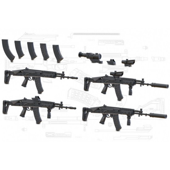 1/35 Modern Russian Armour AK-12M (4pcs)