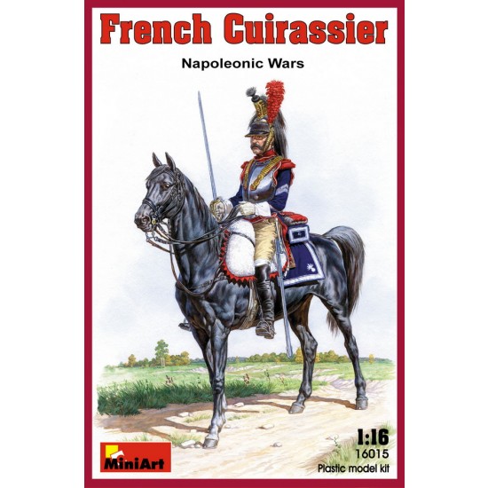 1/16 French Cuirassier in Napoleonic Wars (1 figure w/1 horse)