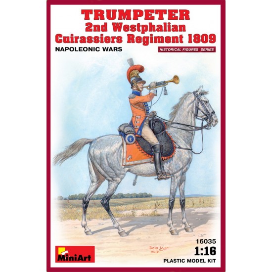 1/16 Trumpeter 2nd Westphalian Cuirassiers Regiment Napoleonic Wars 1809