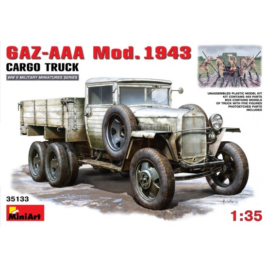 1/35 GAZ-AAA Mod.1943 Cargo Truck with 5 figures