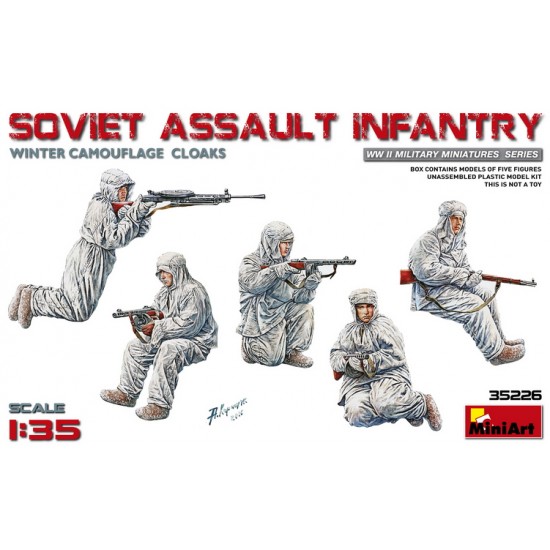1/35 Soviet Assault Infantry (Winter Camouflage Cloaks)