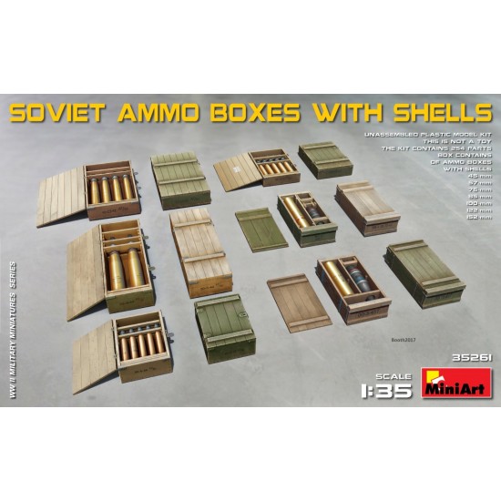 1/35 Soviet Ammo Boxes with Shells
