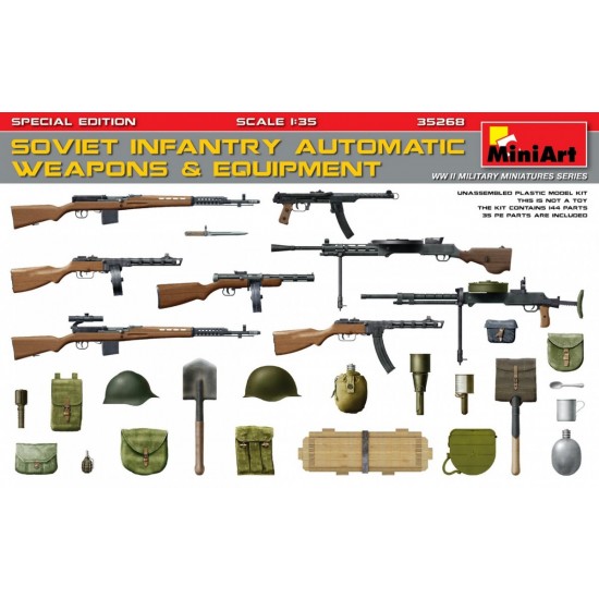 1/35 Soviet Infantry Automatic Weapons & Equipment