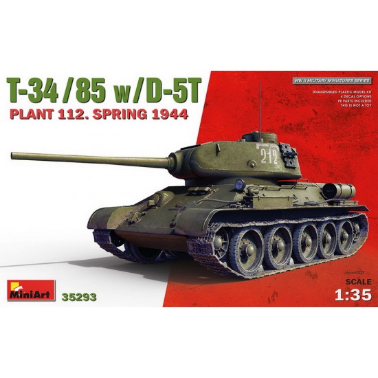 1/35 T-34/85 w/D-5T Plant 112, Spring 1944
