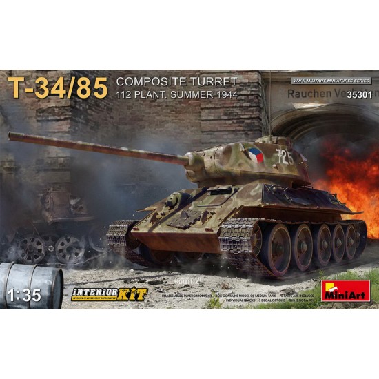1/35 T-34-85 Composite Turret, 112 Plant, Summer 1944 Interior Kit