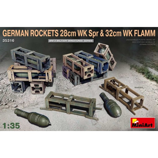 1/35 WWII German Rockets 28cm Wk Spr & 32cm Wk Flamm