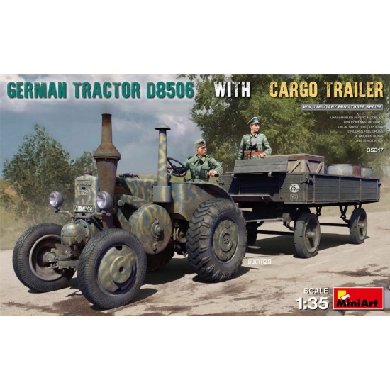 1/35 German Tractor D8506 with Cargo Trailer