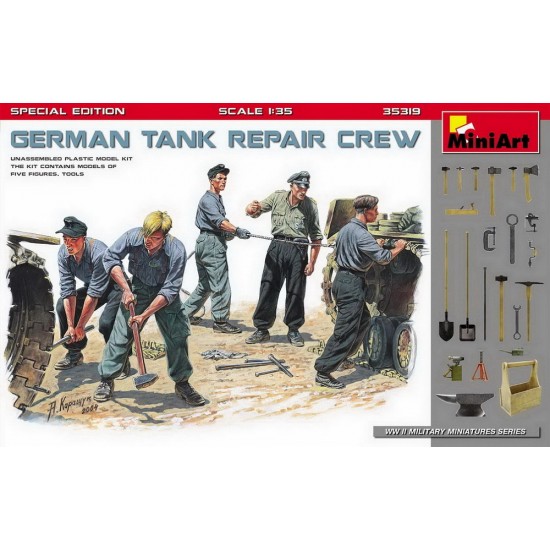 1/35 German Tank Repair Crew w/Work Tools [Special Edition]