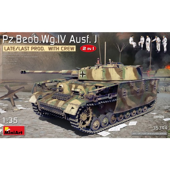 1/35 PzBeob.Wg.IV Ausf. J Late/Last Prod. 2 in 1 w/Crew