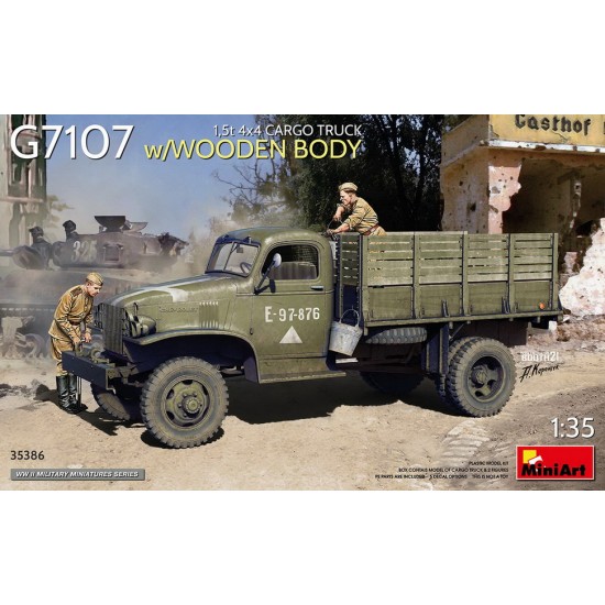 1/35 1.5t 4x4 G7107 Cargo Truck w/Wooden Body