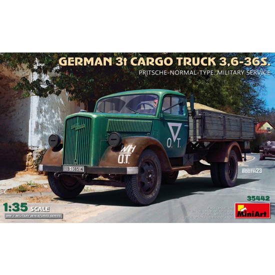 1/35 German 3T Cargo Truck 3.6-36S Pritsche-Normal-Type Military Service