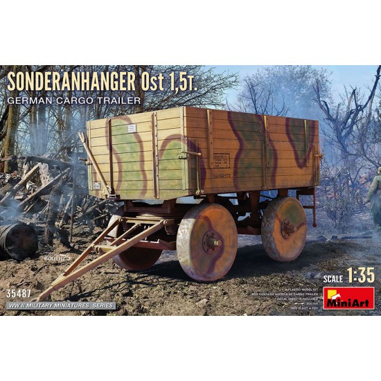 1/35 German Sonderanhanger Ost 1.5t Cargo Trailer