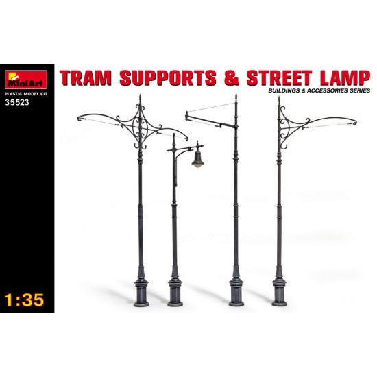 1/35 Tram Supports and Street Lamps