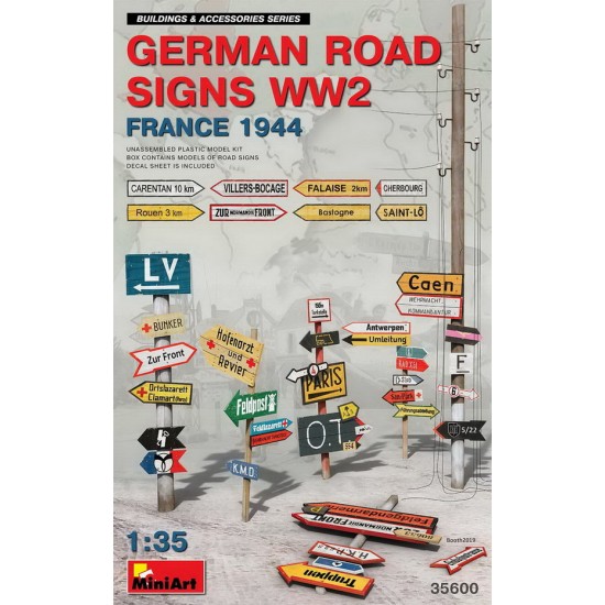 1/35 WWII German Road Signs (France 1944)