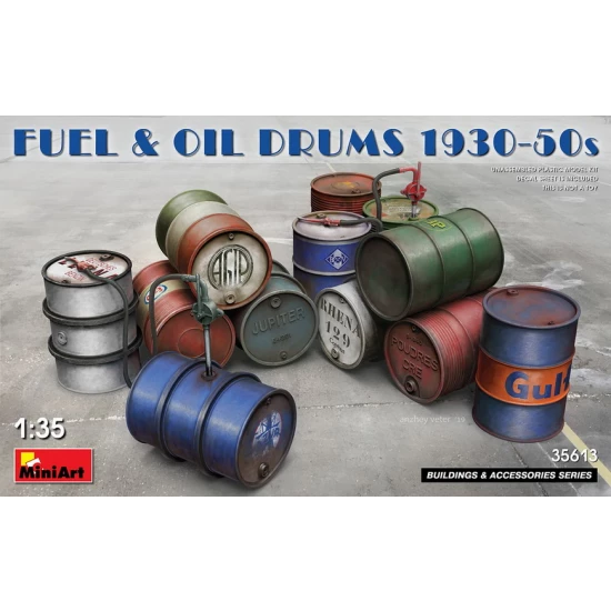 1/35 Fuel & Oil Drums 1930-50s