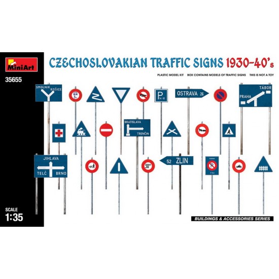 1/35 Czechoslovakian Traffic Signs 1930-40s