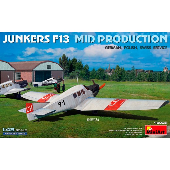 1/48 Junkers F13. Mid Prod, German/Polish/Swiss Service