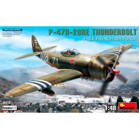 1/48 Free French Air Force Republic P-47D-28RE Thunderbolt Basic Kit