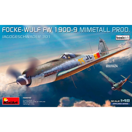 1/48 Focke-Wulf Fw 190D-9 Mimetall Prod Basic Kit. Jagdgeschwader 301