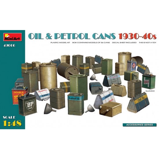 1/48 Oil & Petrol Cans 1930-40s