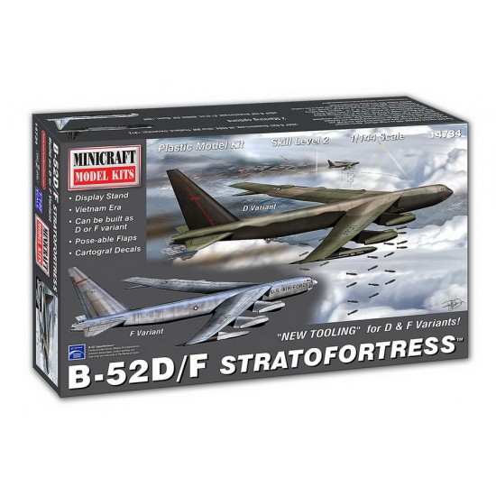 1/144 Vietnam Era Boeing B-52D/F Stratofortress (Clear Display Stand Included)
