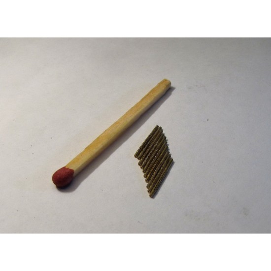 1/72 US Browning Machine Gun. CAl .30 Barrel (10pcs)
