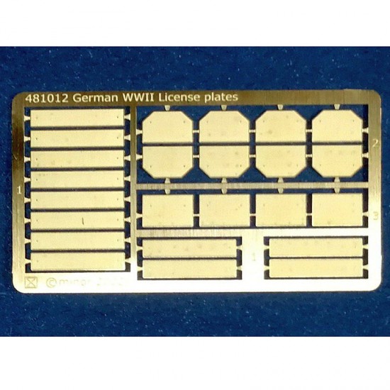 1/48 WWII German License Plates