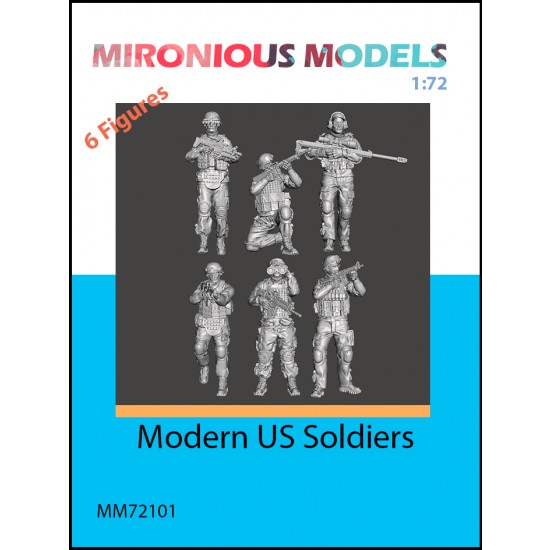 1/72 Modern US Soldiers (6 figures)