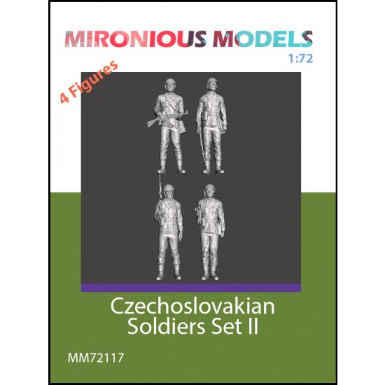 1/72 Czechslovakian Soldiers Set II (4 figures)