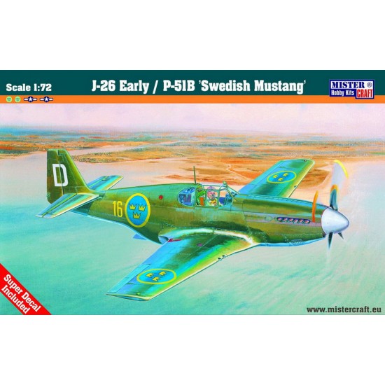 1/72 J-26 "Early" Swedish Mustangs Fighter