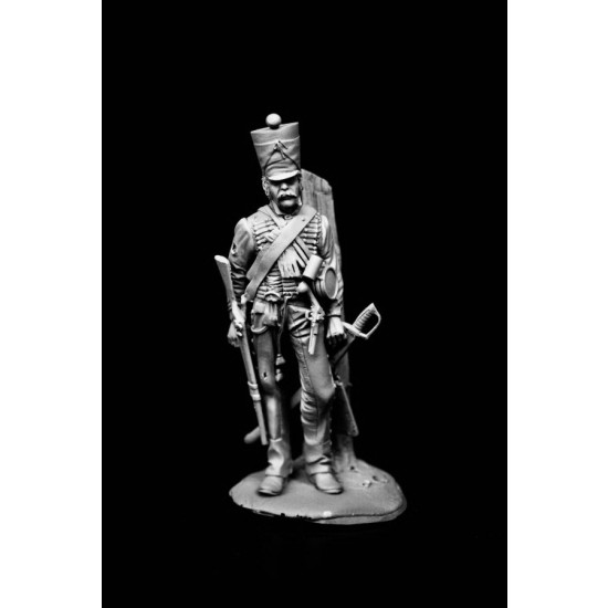 75mm Hussar on Campaign (1 figure w/diorama)