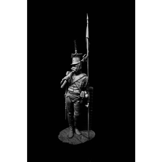 120mm Red Lancer on Campaign (1 figure w/diorama)