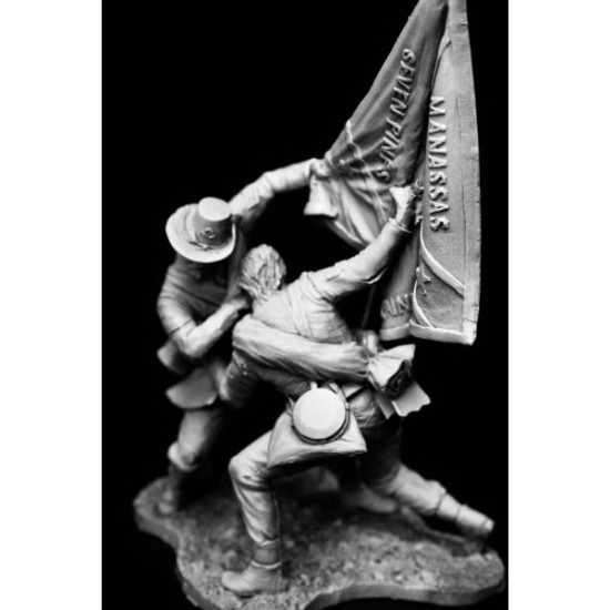 120mm "Fight for the Flag" Gettysburg, American Civil War (2 figures w/diorama)