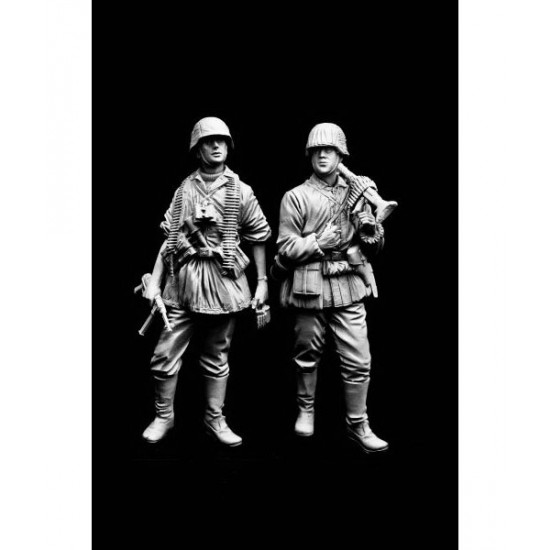 120mm SS MG34 Team (2 figures)