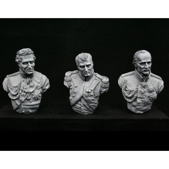 1/9 200mm V-bust Waterloo set - Napoleon, Wellington, Blucher (3 busts)