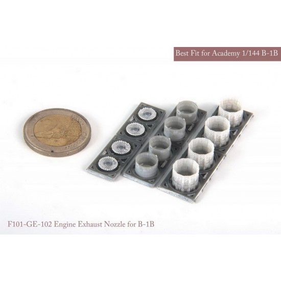 1/144 [SE] B-1B GE Exhaust Nozzle & After Burner set (opened) for Academy kits