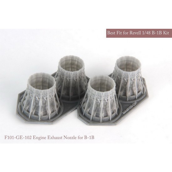 1/48 [SE] B-1B GE Exhaust Nozzle set (closed) for Revell kits