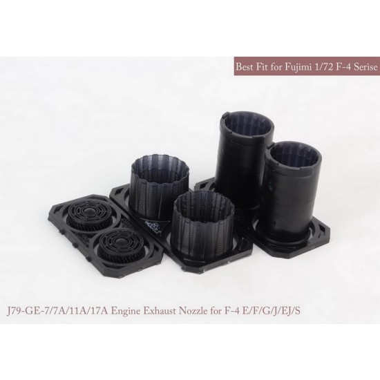 1/72 F-4 E/F/G/J/EJ/S GE Exhaust Nozzle & After Burner Set for Fujimi kits (Opened)