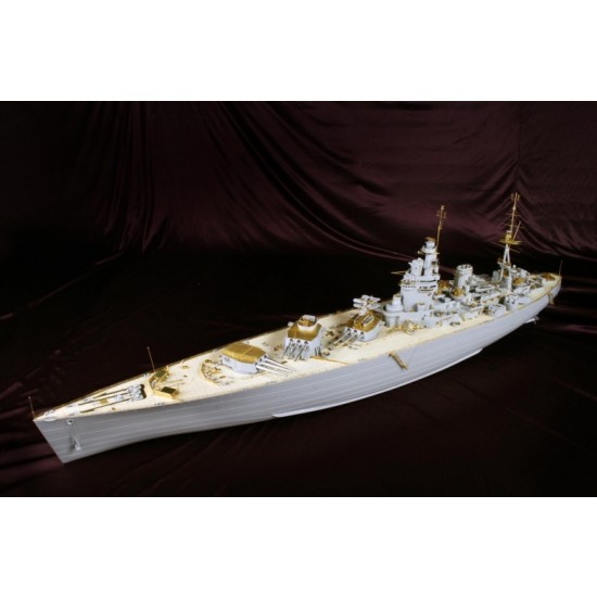 1/200 HMS Rodney Deluxe Pack Detail Set w/Wooden Deck for Trumpeter kit